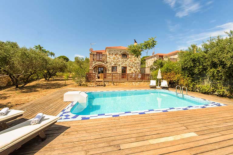 two-storey stone villa with private pool parys villas zante zakynthos